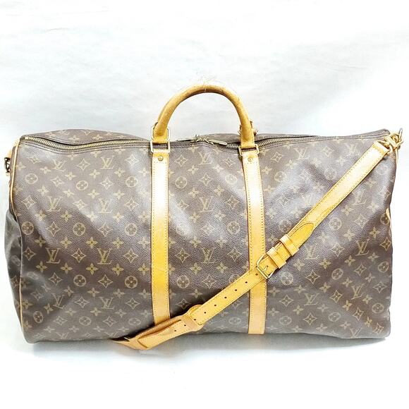 Louis Vuitton Monogram Keepall Bandouliere 60 Boston Bag - Picture 1 of 9